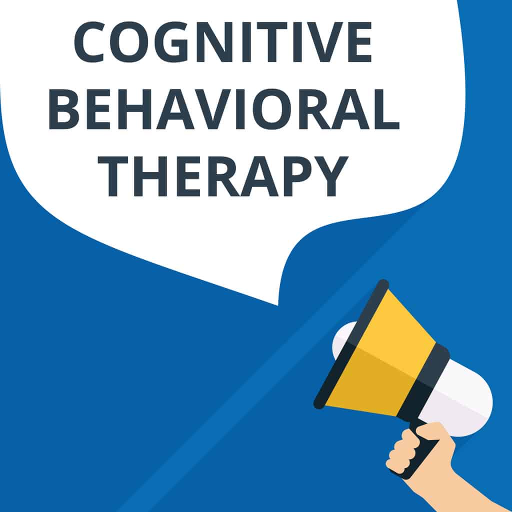 Text sign showing Cognitive Behavioral Therapy.